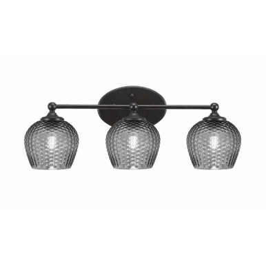 Capri 3 Light Bath Bar 9 Inch Tall and 22.75 Inch Length by Toltec - 5913-46-0