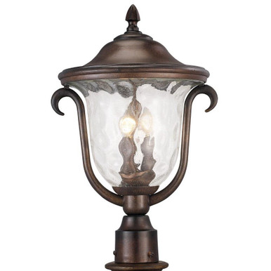 Santa Barbara 3 Light Outdoor Medium Post Mount Lantern by Kalco - 9012MB