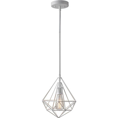 Zircon 1 Light Small Pendant by Canarm Inc - IPL555A01WH-A