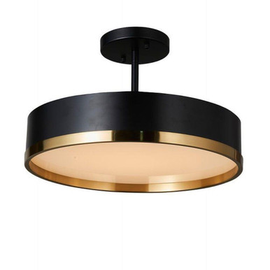 Pedesina 24W 1 LED Flush Mount 11 Inch Tall and 24 Inch Wide by Kanova - KFM0127-18