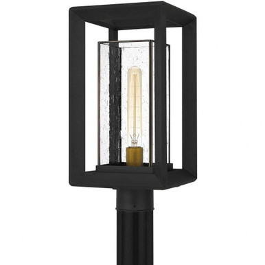 Infinger 1 Light Outdoor Post Lantern made with Coastal Armour by Quoizel - INF9009EK