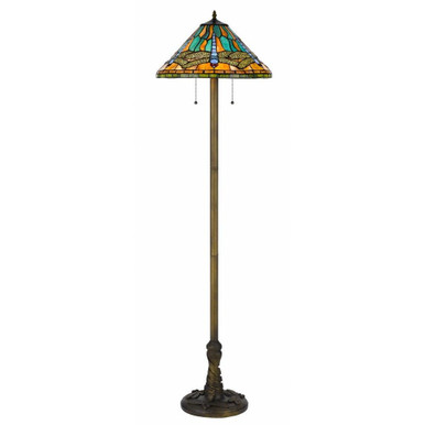 2 Light Floor Lamp In Art Deco Style 62.5 x 17.5 Inches by Cal  - BO-3108FL
