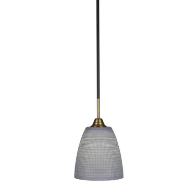 Paramount 1 Light Small Pendant 12.5 Inch Tall by Toltec - 3401-8-125-