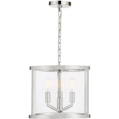 Devon 3 Light Medium Pendant by Crystorama - dev-b8003-pn
