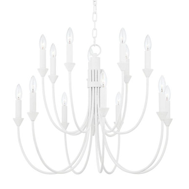 Cate 14 Light 2 Tier Chandelier 25.25 x 30 Inches Wide by Troy - F1014-GSW
