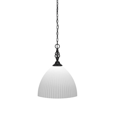 Elegante 1 Light Medium Pendant 19.25 Inch Tall by Toltec - 82-14-1925