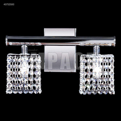 Contemporary 2 Light Crystal Vanity Light by James Moder - 40752S002BV
