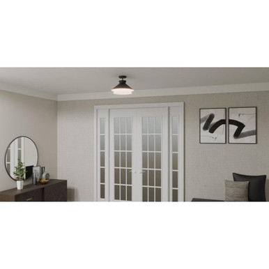 1 Light 15 Inch Wide Semi Flush Mount by Bailey Street Home - 71-BEL-5173427