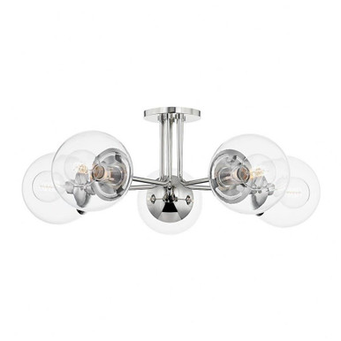 Pymar'S Lane 5 Light 30 Inch Wide Semi Flush Mount by Bailey Street Home - 735-BEL-4623910