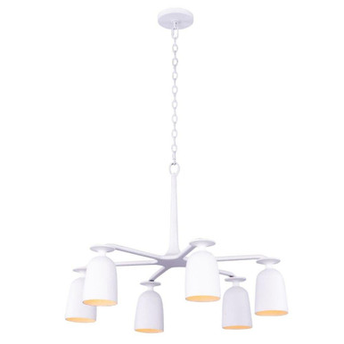 Gabardine 6 Light Large Chandelier by Kalco - 520271MW
