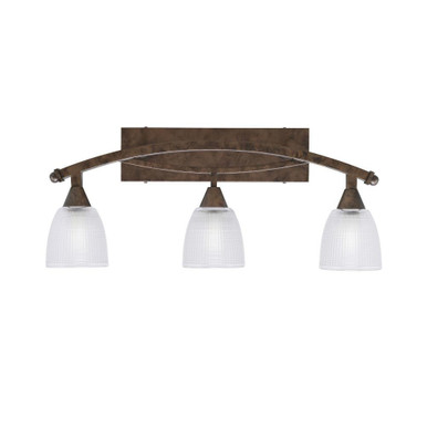 Bow 3 Light Vanity Light 26.75 Inch Length by Toltec - 173-1125-50