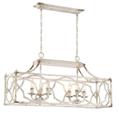Laurent 6 Light Island 17.75 Inch Tall and 36 Inch Wide by Golden - 0885-LP AI