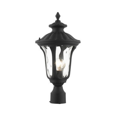 Oxford One Light Outdoor Post Head 9.5 Inches by 19 Inches high by Livex  - 7855