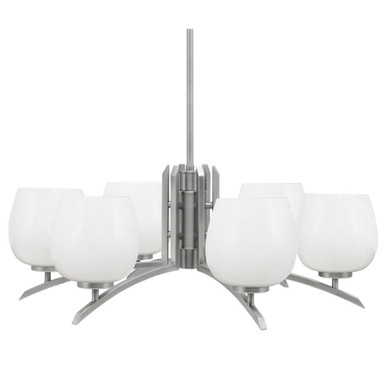 Kurve 6 Light Large Chandelier by Toltec 3706-GP-4602 - 3706-GP-4602_P