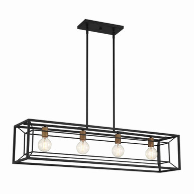 Within 4 Light Oversized Island Pendant by Designers Fountain - d237m-is-mb