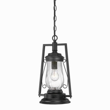 Kero 1 Light Small Outdoor Pendant by Acclaim - 3496BK