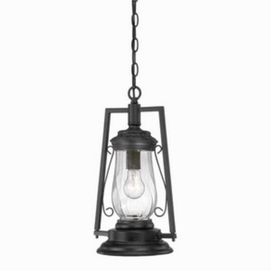 Kero 1 Light Small Outdoor Pendant by Acclaim - 3496BK