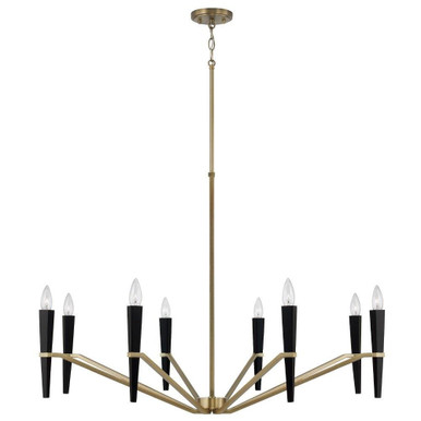 Laxton Piece 8 Light Chandelier 27.5 Inch Tall and 40 Inch Wide by BSH - 309-BEL-5275784