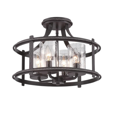 Palencia 4 Light 16 Inch Wide Semi Flush Mount by Designers Fountain - 87511-apw