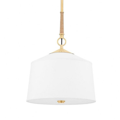 White Plains 1 Light Small Chandelier by Hudson Valley - 5214-AGB