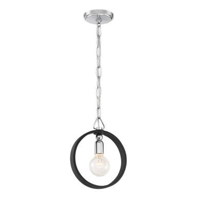 Huxton 1 Light Small Pendant by Designers Fountain - 93430-bk