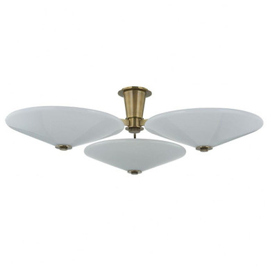 Cologne 60W 3 LED Flush Mount 12 Inch Tall and 45.25 Inch Wide by Corbett - 521-45-VB