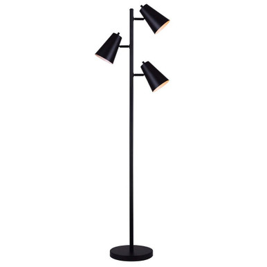 Orli 4 Light Floor Lamp 67 Inches Tall and 11 Inches Wide by Canarm Inc - IFL1056A66BK