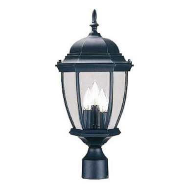 Wexford  Three Light Post  9.25 Inches Wide by 20 Inches High by Acclaim  - 5017BK