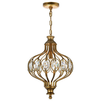 Altair 1 Light Mini Chandelier by CWI - 9935P12-1-182