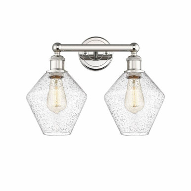 Cindyrella 2 Light Vanity Light 17 Inch Wide by Innovations - 616-2W-PN-G654-8