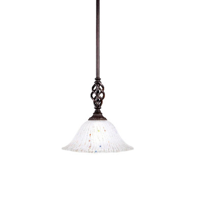 Elegante 1 Light Stem Mini Pendant 11 x 10 Inch by Toltec  - 80-DG-731