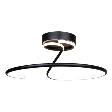 Halo 25W LED 20 Inch Wide Semi Flush Mount by Artcraft - AC6633BK