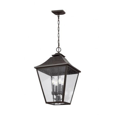 Sean Lavin 4 Light Traditional Outdoor Pendant by Visual Comfort Studio - ol14408sbl