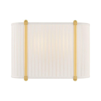 Cornell 2 Light Wall Sconce 8.75 Inch Tall X 12 Inch Wide by Hudson Valley - AH6308-AGB