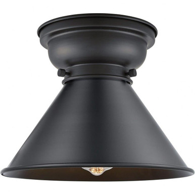 Briarcliff 1 Light 10 Inch Wide Traditional Flush Mount by Innovations - 623-1F-BK-M10-BK