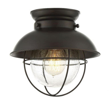 1 Light 9 Inch Wide Flush Mount by Meridian - M60009ORB