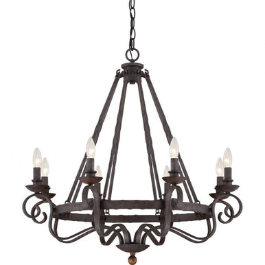 Noble 8 Light Large Chandelier by Quoizel - NBE5008RK