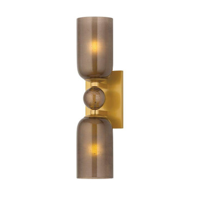 Hurleyville 2 Light Wall Sconce 17 Inch X 4.25 Inch Wide by Hudson Valley - 4152-AGB