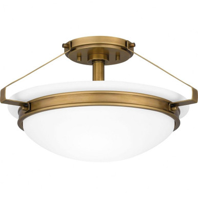 Elderwood 2 Light 15 Inch Wide Semi Flush Mount by Quoizel - QSF5581