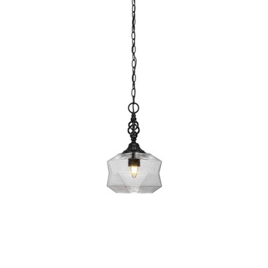 Elegante 1 Light Small Pendant 15.25 Inch Tall by Toltec - 82-875-1525