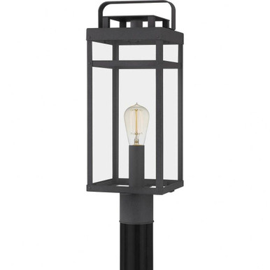 Keaton  1 Light Outdoor Post Lantern made with Coastal Armour by Quoizel  - KTN9008MB