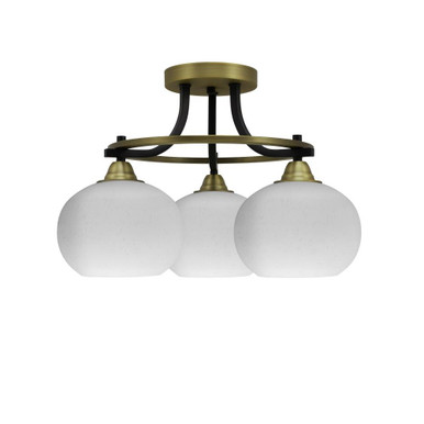 Paramount 3 Light 16 Inch Wide Semi Flush Mount by Toltec - P3_3417_SF16