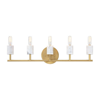Star Dust 5 Light Bath Vanity 24.25 Inch Wide by Designers Fountain - D304C-5B-BG