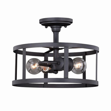 Akron 2 Light 24 Inch Wide Semi Flush Mount by Vaxcel - C0186