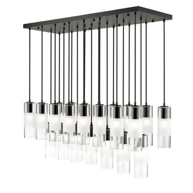 Rock Quadrant 23 Light Small Linear Chandelier by Bailey Street Home - 372-BEL-1325509