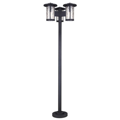 Leon 3 Light Outdoor Post Mount 84 x 25.13 Inches by Canarm - IOL568BK
