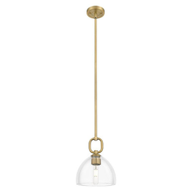 Hudson 1 Light Stem Hung Mini Pendant 8 Inch X 10 Inch Tall by Innovations - 485-1S-G486-8