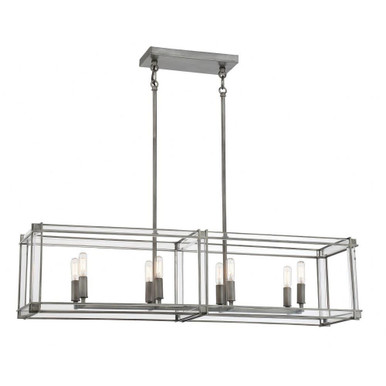 Langen Square 8 Light Oversized Island Pendant by Minka Lavery - 3858-756
