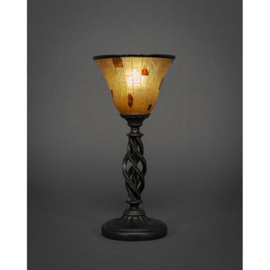 Elegante 1 Light Mini Table Lamp 14.75 x 7 Inches by Toltec  - 61-DG-705