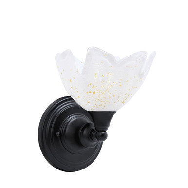 Any One Light Bell Glass Wall Sconce 9 Inch Tall by Toltec - 40-MB-755
